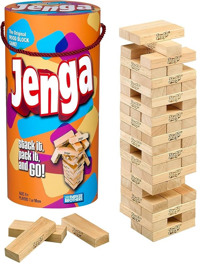 Jenga wooden block game